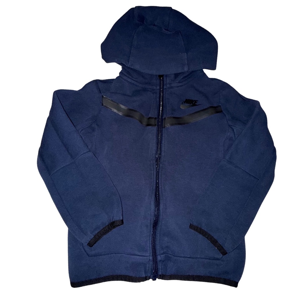 Nike Tech Fleece‎ Hoodie KidsSize 5 Navy Blue Zip Sportswear Jacket Streetwear